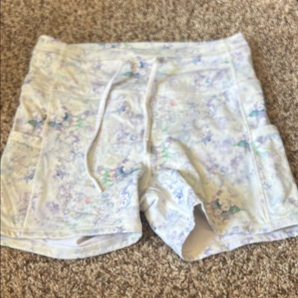 ZYIA Pastel Floral Women's Bike Shorts